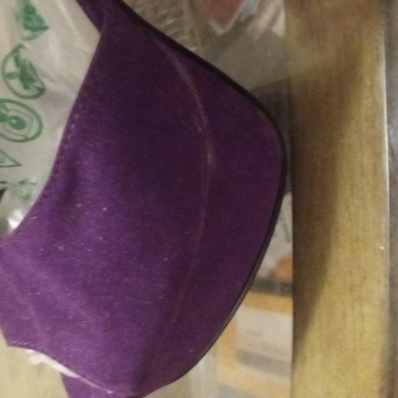 Fabulous Rhinestone 6 inch Suede Purple Stilettos - Picture 9 of 13